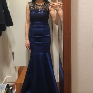 Royal Blue mermaid gown